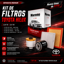 kit de filtros para toyota...